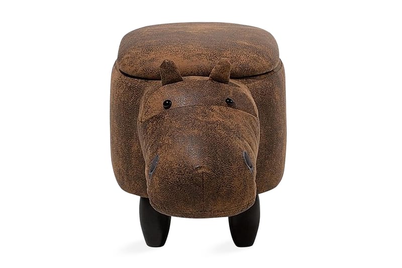 Hippo Sittpuff 32 cm - Brun - Sittmöbler med förvaring - Sittpuff
