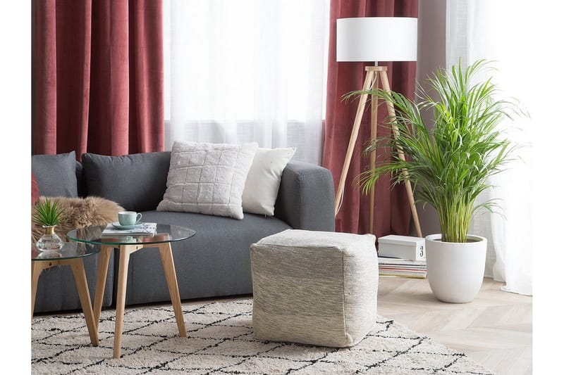 Hirri Sittpuff 40 cm - Grå - Möbler - Stolar & fåtöljer - Pall & puff - Sittpuff