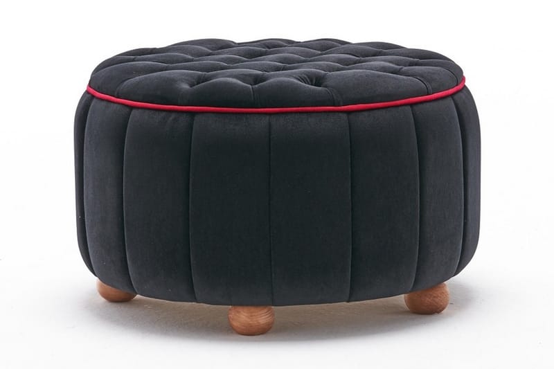 Jasminera Sittpuff - Svart/Natur - Möbler - Stolar & fåtöljer - Pall & puff - Sittpuff