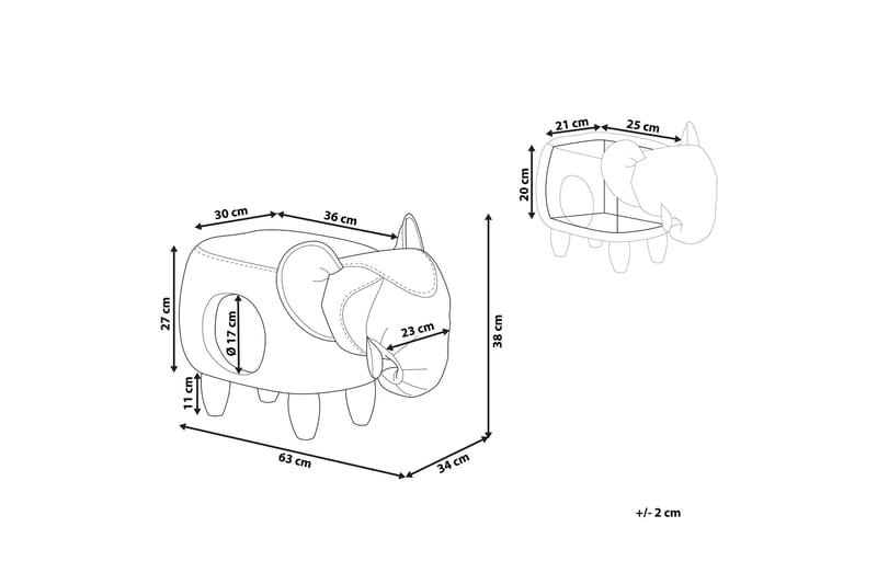 Jumbola Sittpuff - Grå - Möbler - Stolar & fåtöljer - Pall & puff - Sittpuff