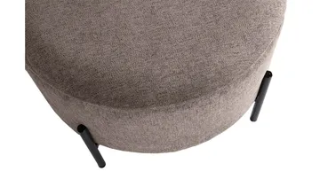Karan Puff med förvaring 55 cm Rund - Ljusbrun - Möbler - Stolar & fåtöljer - Pall & puff - Sittpuff - Sittpuff med förvaring