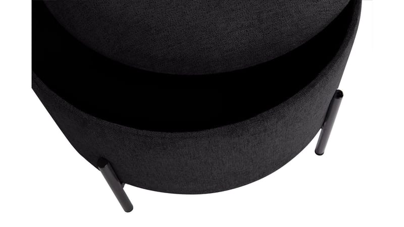 Karan Puff med förvaring 55 cm Rund - Antracit - Möbler - Stolar & fåtöljer - Pall & puff - Sittpuff - Sittpuff med förvaring