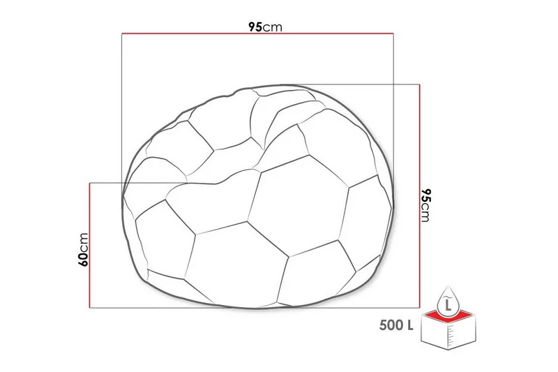 Kintore Sittpuff 95 cm - Vit - Möbler - Stolar & fåtöljer - Pall & puff - Sittpuff