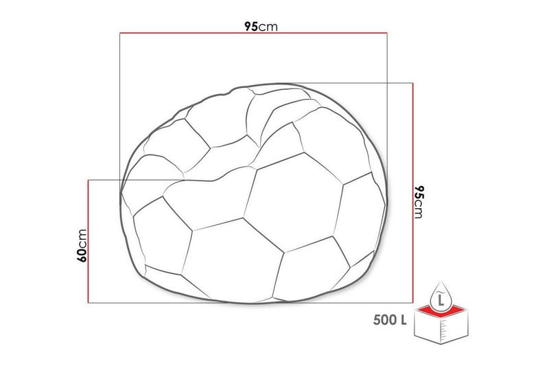 Kintore Sittpuff 95 cm - Vit - Möbler - Stolar & fåtöljer - Pall & puff - Sittpuff