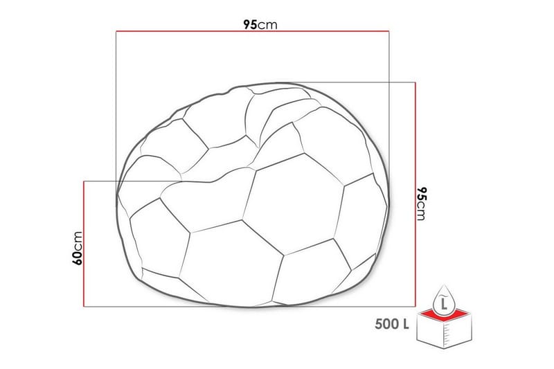 Kintore Sittpuff 95 cm - Vit - Möbler - Stolar & fåtöljer - Pall & puff - Sittpuff