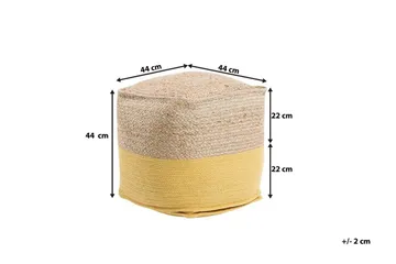 Kirama Sittpuff 44 cm - Beige - Möbler - Stolar & fåtöljer - Pall & puff - Sittpuff