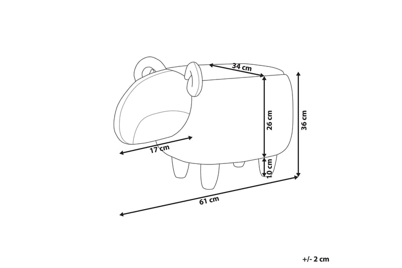 Kobara Sittpuff - Vit - Möbler - Stolar & fåtöljer - Pall & puff - Sittpuff