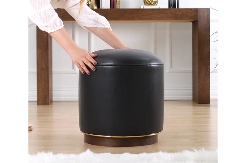 Lackawanna Sittpuff 42 cm - Antracit - Möbler - Stolar & fåtöljer - Pall & puff - Sittpuff