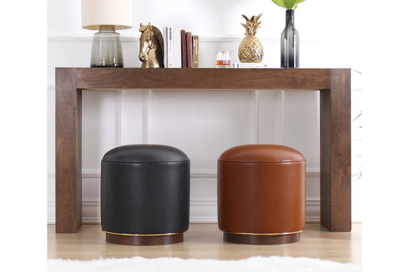 Lackawanna Sittpuff 42 cm - Antracit - Möbler - Stolar & fåtöljer - Pall & puff - Sittpuff