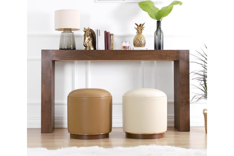 Lackawanna Sittpuff 42 cm - Beige - Möbler - Stolar & fåtöljer - Pall & puff - Sittpuff