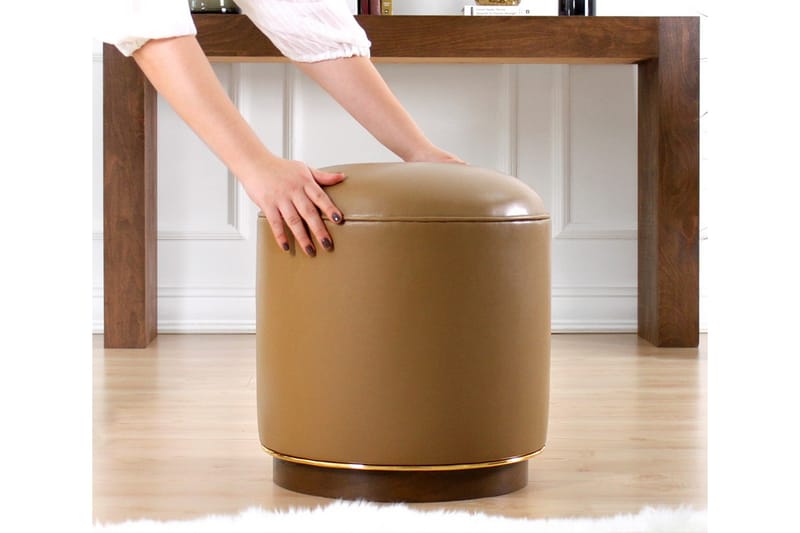 Lackawanna Sittpuff 42 cm - Beige - Möbler - Stolar & fåtöljer - Pall & puff - Sittpuff