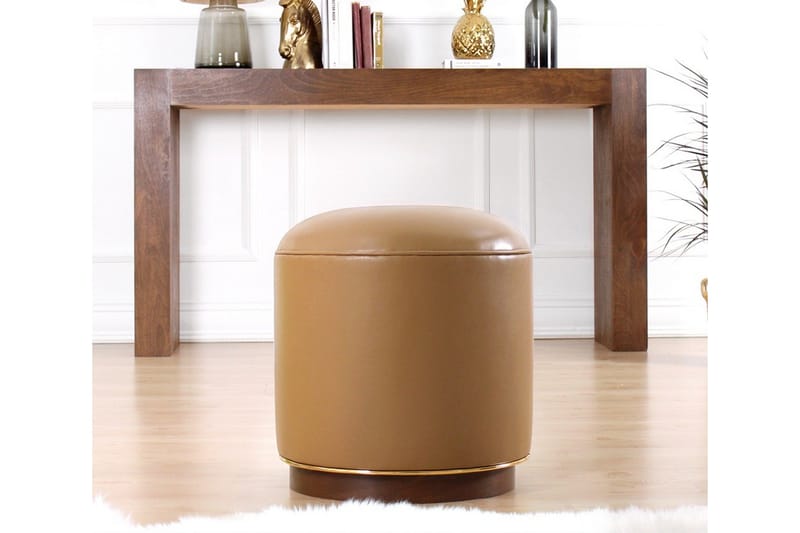 Lackawanna Sittpuff 42 cm - Beige - Möbler - Stolar & fåtöljer - Pall & puff - Sittpuff