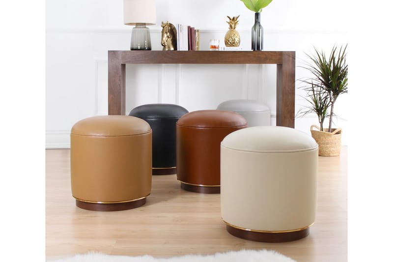 Lackawanna Sittpuff 42 cm - Beige - Möbler - Stolar & fåtöljer - Pall & puff - Sittpuff