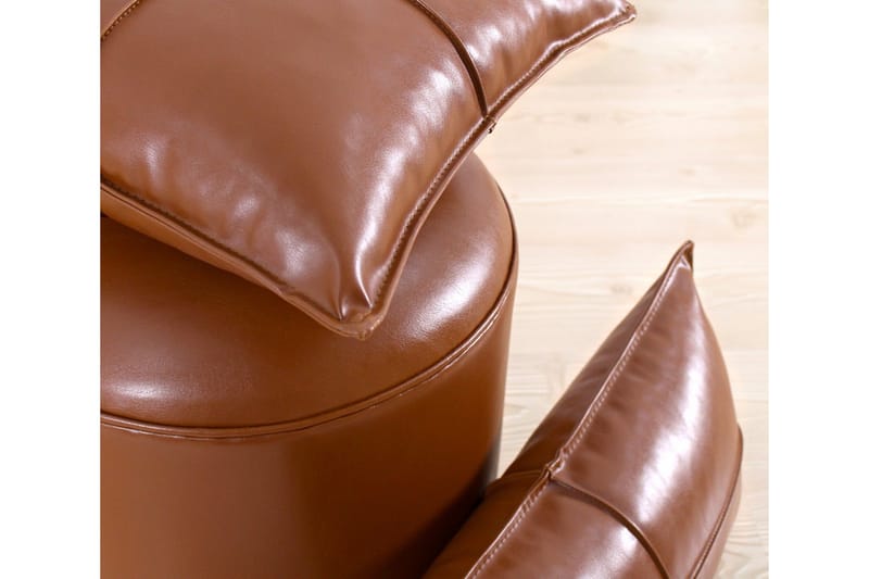 Lackawanna Sittpuff 42 cm - Brun - Möbler - Stolar & fåtöljer - Pall & puff - Sittpuff