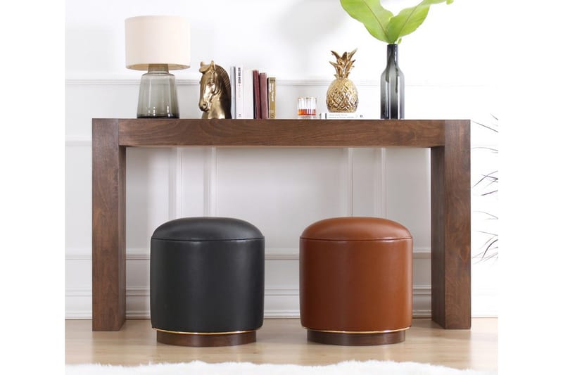 Lackawanna Sittpuff 42 cm - Brun - Möbler - Stolar & fåtöljer - Pall & puff - Sittpuff