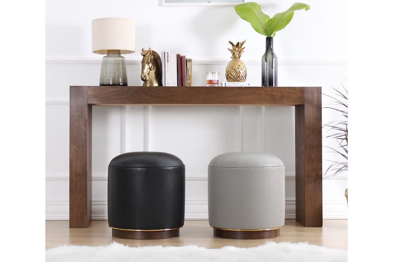 Lackawanna Sittpuff 42 cm - Grå - Möbler - Stolar & fåtöljer - Pall & puff - Sittpuff