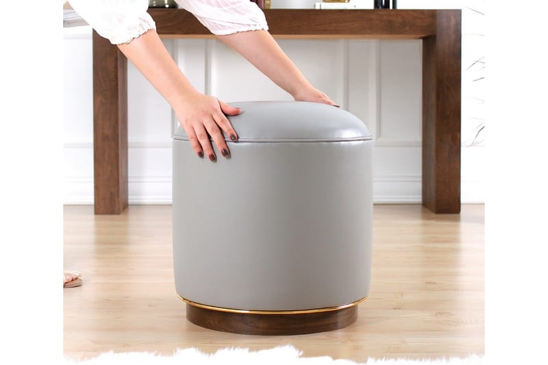 Lackawanna Sittpuff 42 cm - Grå - Möbler - Stolar & fåtöljer - Pall & puff - Sittpuff