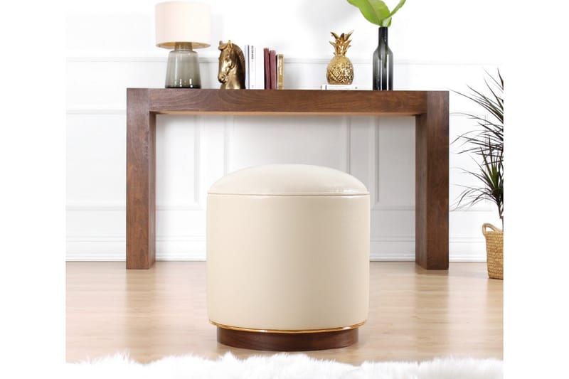 Lackawanna Sittpuff 42 cm - Ljusbeige - Möbler - Stolar & fåtöljer - Pall & puff - Sittpuff