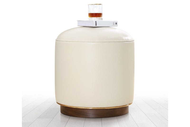 Lackawanna Sittpuff 42 cm - Ljusbeige - Möbler - Stolar & fåtöljer - Pall & puff - Sittpuff