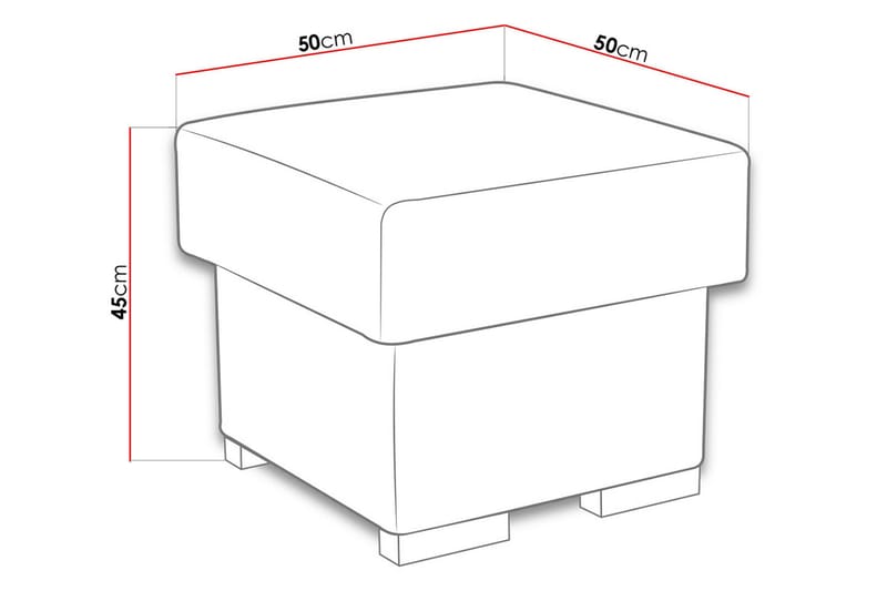 Lavona Fotpall LED-belysning - Brun - Möbler - Stolar & fåtöljer - Pall & puff - Sittpuff