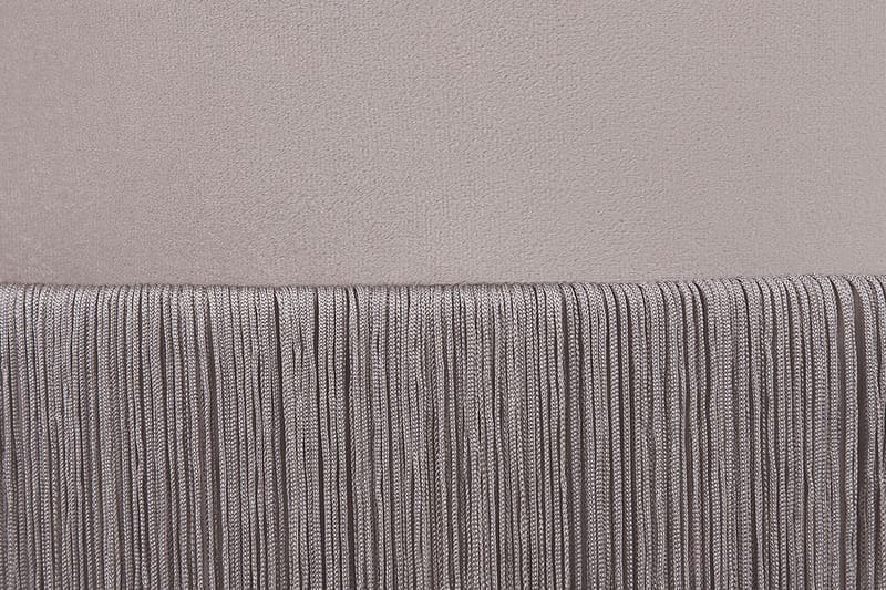 Lefurgy Sittpuff med Fransar Sammet - Beige - Möbler - Stolar & fåtöljer - Pall & puff - Sittpuff