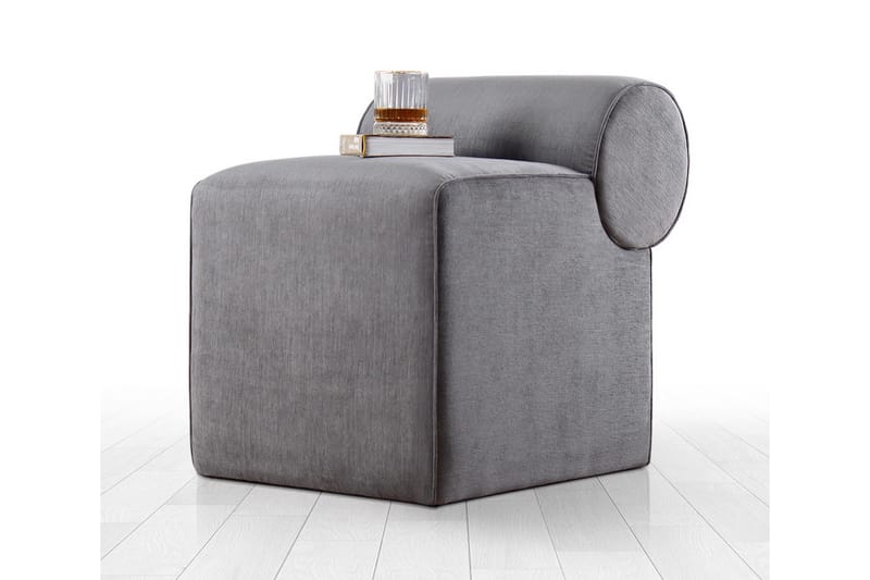 Linburg Sittpuff 45 cm - Grå - Möbler - Stolar & fåtöljer - Pall & puff - Sittpuff