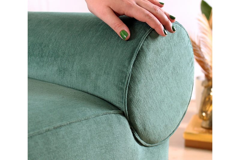 Linburg Sittpuff 45 cm - Green - Möbler - Stolar & fåtöljer - Pall & puff - Sittpuff