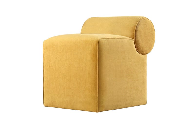 Linburg Sittpuff 45 cm - Gul - Möbler - Stolar & fåtöljer - Pall & puff - Sittpuff