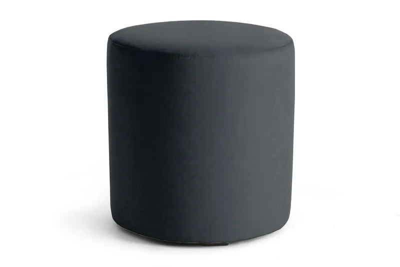 Linsyna Sittpuff Rund, Mörkgrå