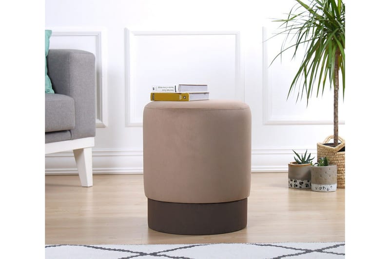 Lockport Sittpuff 38 cm - Brun - Möbler - Stolar & fåtöljer - Pall & puff - Sittpuff