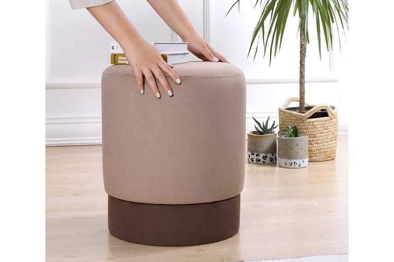 Lockport Sittpuff 38 cm - Brun - Möbler - Stolar & fåtöljer - Pall & puff - Sittpuff