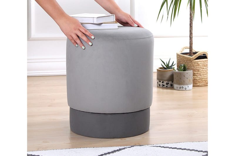 Lockport Sittpuff 38 cm - Grå - Möbler - Stolar & fåtöljer - Pall & puff - Sittpuff