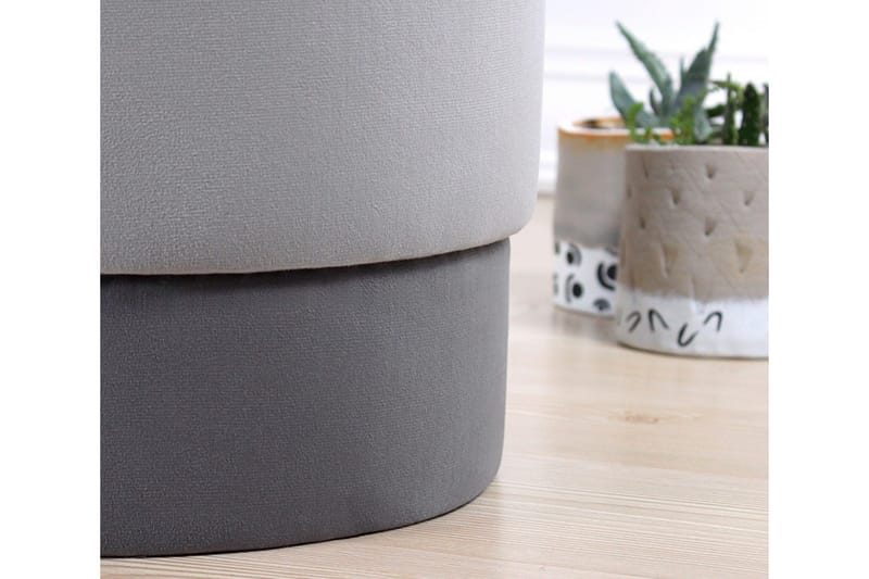 Lockport Sittpuff 38 cm - Grå - Möbler - Stolar & fåtöljer - Pall & puff - Sittpuff