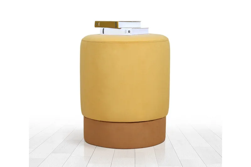 Lockport Sittpuff 38 cm - Gul - Möbler - Stolar & fåtöljer - Pall & puff - Sittpuff