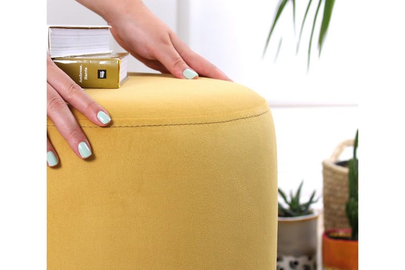 Lockport Sittpuff 38 cm - Gul - Möbler - Stolar & fåtöljer - Pall & puff - Sittpuff