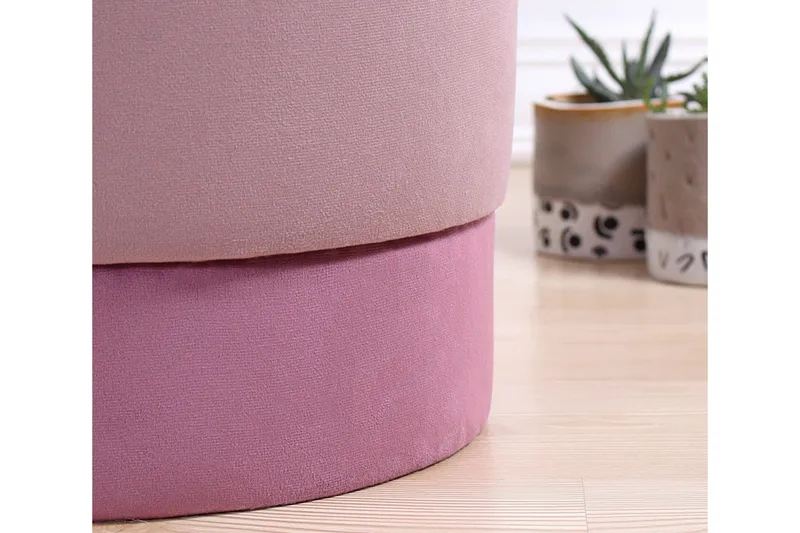 Lockport Sittpuff 38 cm - Rosa - Möbler - Stolar & fåtöljer - Pall & puff - Sittpuff