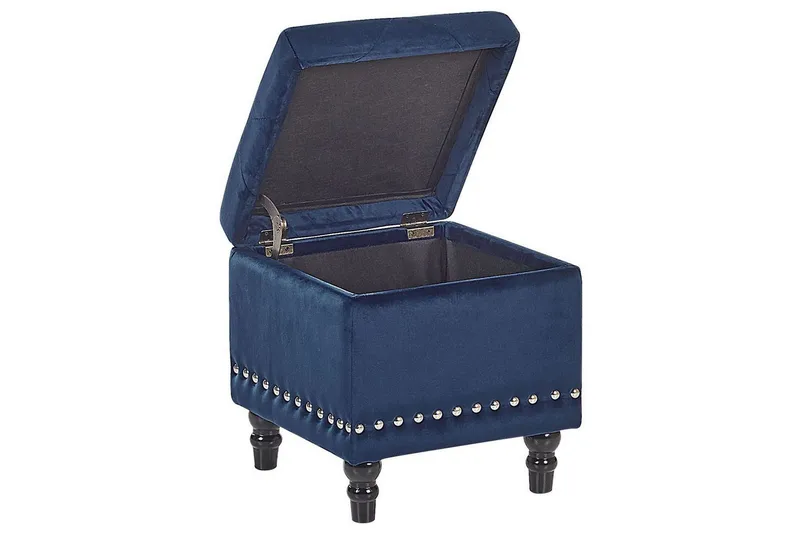 Sittpuff Loretto Blå - Blå - Möbler - Stolar & fåtöljer - Pall & puff - Sittpuff - Sittpuff med förvaring