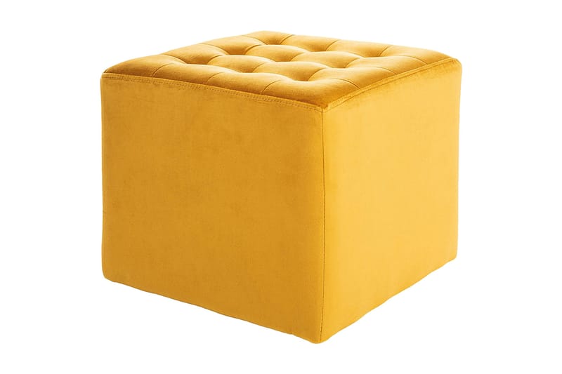 Lorinna Sittpuff - Sammet/Gul - Möbler - Stolar & fåtöljer - Pall & puff - Sittpuff