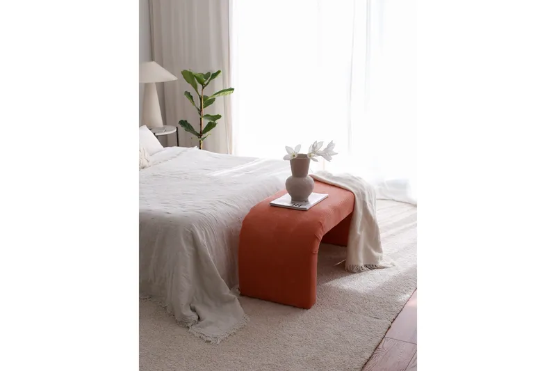 Manav Sittpuff 106 cm - Korall - Möbler - Stolar & fåtöljer - Pall & puff - Sittpuff