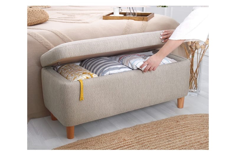 Mansi Sittpuff 100 cm - Beige - Möbler - Stolar & fåtöljer - Pall & puff - Sittpuff