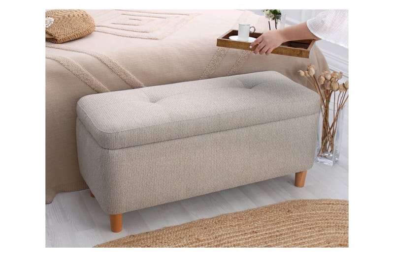Mansi Sittpuff 100 cm - Beige - Möbler - Stolar & fåtöljer - Pall & puff - Sittpuff