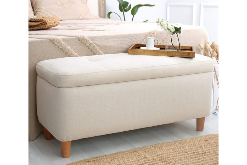 Mansi Sittpuff 100 cm - Cream - Möbler - Stolar & fåtöljer - Pall & puff - Sittpuff