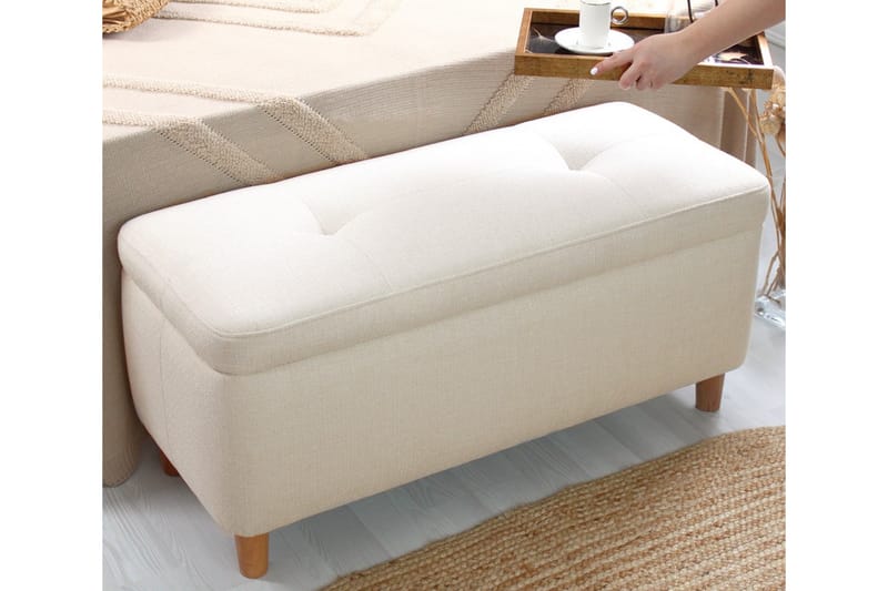 Mansi Sittpuff 100 cm - Cream - Möbler - Stolar & fåtöljer - Pall & puff - Sittpuff