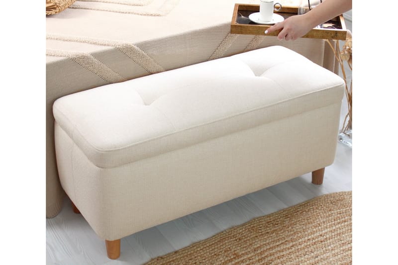 Mansi Sittpuff 100 cm - Cream - Sittpuff