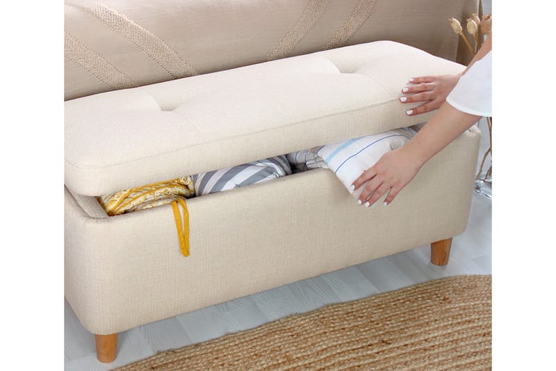 Mansi Sittpuff 100 cm - Cream - Möbler - Stolar & fåtöljer - Pall & puff - Sittpuff