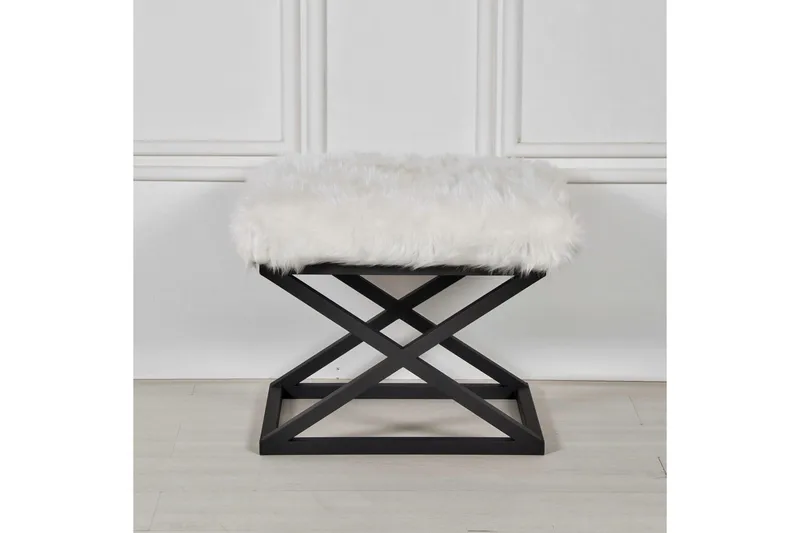 Mantu Sittpuff 50 cm, Vit