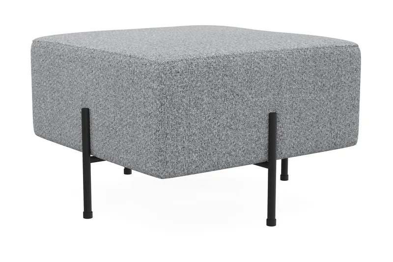 Menard Compact Sittpuff 60 cm Kvadratisk - Grå - Möbler - Stolar & f åtöljer - Pall & puff - Sittpuff