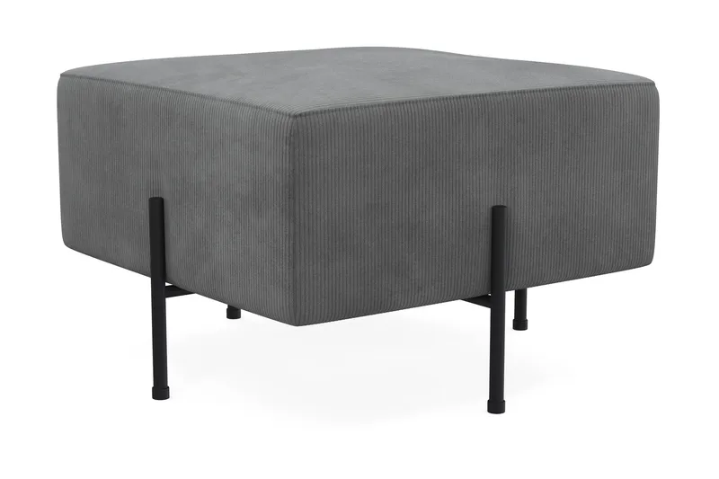 Menard Compact Sittpuff 60 cm Kvadratisk - Grå - Möbler - Stolar & f åtöljer - Pall & puff - Sittpuff