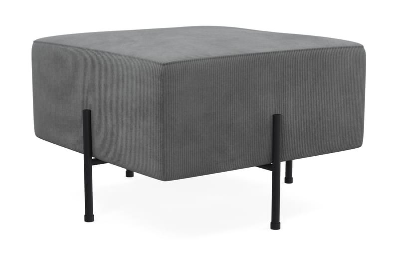 Menard Compact Sittpuff 60 cm Kvadratisk - Grå - Möbler - Stolar & fåtöljer - Pall & puff - Sittpuff