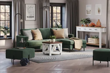 Menard Compact Sittpuff 60 cm Kvadratisk - Grön - Möbler - Stolar & fåtöljer - Pall & puff - Sittpuff